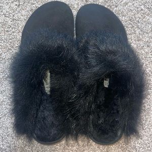 Birkenstock Fur slip ons